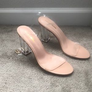 Fashion Nova Clear Heels